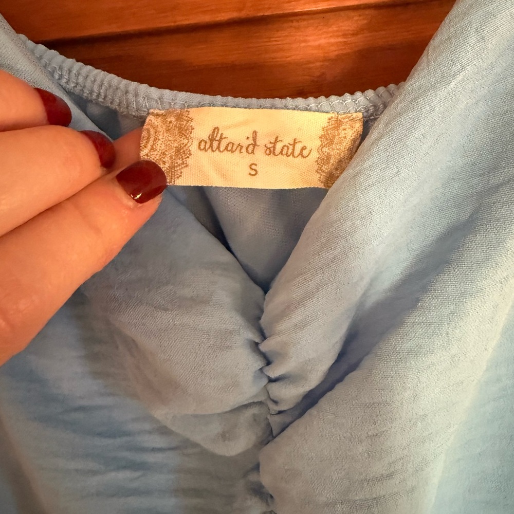 Altar'd State Women’s Sky Blue Mini Dress - Picture 3 of 5